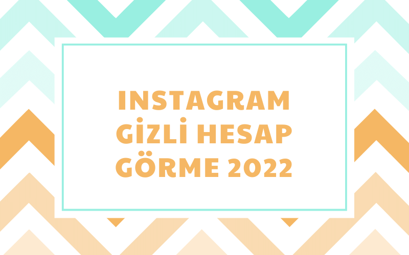 Instagram Gizlilik Hesap Görme 2022